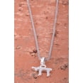 thumbnail image 4 of Collar con Dije de Dije de Plata de Ley con Letras Hebreas de Judío, 4 of 6