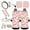 Cherry Daisy, variant on Yuyamidu Camo Hunting Car Seat Covers with Steering Wheel Cover Seat Belt Covers Pink Wood Cup Coasters Car Sun Shade Key Chain Rearview Mirror Cover Handbrake Cover Set 16 PCS Auto Accessories