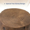 thumbnail image 5 of MOALCOFER 16.5" Outdoor Side Table with Faux Wooden Grain,Hand-painted Accent Side Table, 5 of 6