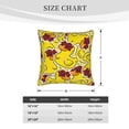 thumbnail image 4 of Bingfone Duck With Star Sunglasses Linen Throw Pillow Covers Cushion Case Pocket Button Vintage Farmhouse Pillowcase For Sofa Couch Bed 20"X20", 4 of 9