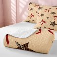 thumbnail image 4 of Erosebridal Leopard Bow Heart Print Quilt King for Girls, Cheetah Animal Spots Love King Coverlet Set, 3pcs 1 Bedspread and 2 Pillowcases, 4 of 7