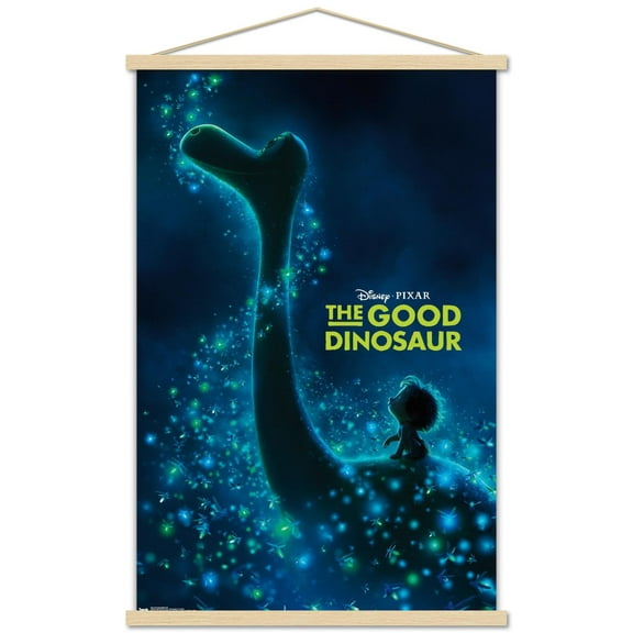 Disney Pixar The Good Dinosaur - One Sheet Wall Poster with Wooden Magnetic Frame, 22.375" x 34"