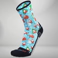 thumbnail image 3 of Zensah Santa Socks (Mini Crew) M / Aqua, 3 of 3