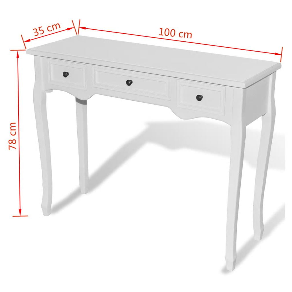 Kepooman Modern Wooden Hallway Table with 3 Drawers for Entryway Living Room Kepooman Modern Wooden Hallway Table with 3 Drawers for Entryway Living Room