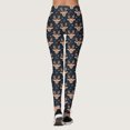 thumbnail image 3 of Fsqjgq Women's Christmas Leggings Plus Size Snowflake Printed Fitness Workout Yoga Leggings High Waisted Seamless Tights Pants Navy 2XL, 3 of 5