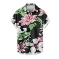 thumbnail image 1 of Birdeem Chemises pour Hommes Mode Décontractée Col Rabattu Imprimé Manches Courtes Chemise Boutonnée Blouse, 1 of 12