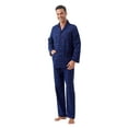 thumbnail image 2 of GLOBAL Men's Long Sleeve Flannel Pajamas Sets 100% Cotton Sleepwear Top and Bottom, Size S-3XL, 2 of 6