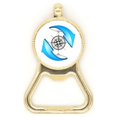 thumbnail image 1 of Compass Around North South Beer Bottle Cap Opener Stainless Steel Key Chain, 1 of 3