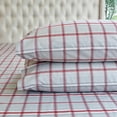 thumbnail image 3 of Elegant Comfort Soft 4-Piece Cotton Flannel Sheet Set -Deep Pocket Fitted Sheet, Flannel Sheets - Twin, Plaid Gray, 3 of 5