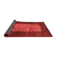 thumbnail image 2 of Ahgly Company Indoor Round Abstract Red Contemporary Area Rugs, 8' Round, 2 of 4