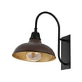 thumbnail image 7 of JONATHAN Y Stanley 12.25" 1-Light Farmhouse Industrial Indoor/Outdoor Iron LED Gooseneck Arm Outdoor Sconce, Wood Finish/Copper, 7 of 7