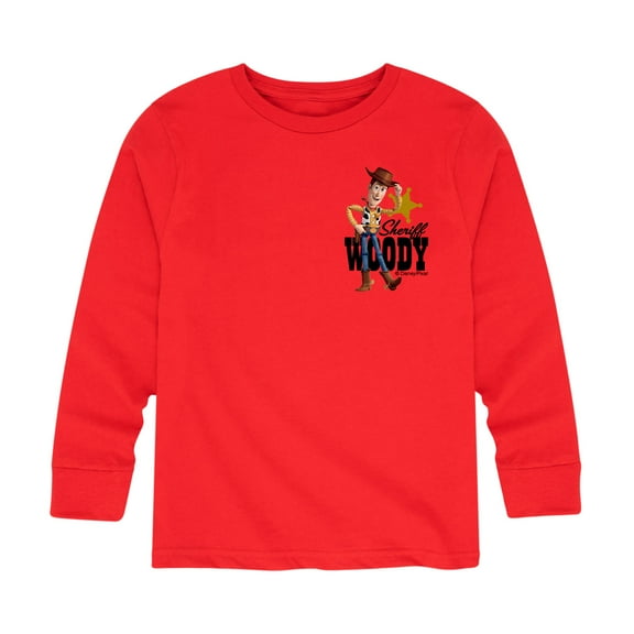 Toy Story - Sheriff Woody Badge - Toddler And Youth Long Sleeve Graphic T-Shirt