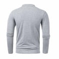 thumbnail image 5 of Fesfesfes Blouse Shirt for Men Multi Button Long Sleeve T-Shirt Stand Collar Sports Long Sleeve Stand-up Collar Blouse & Shirt, 5 of 7