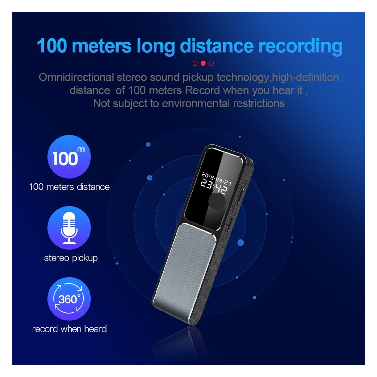 Mini Video Voice Recorder Synchronous Conference Recording Pen Ai Smart HD Noise ,Excellent Sound Quality