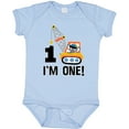 thumbnail image 3 of Inktastic First Birthday Construction Truck 1 Year Old Boys Baby Bodysuit, 3 of 5