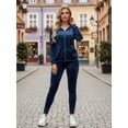 thumbnail image 2 of Conjunto de Sudadera y Pants Aterciopelado Unitalla para Mujer Diseño Cómodo y Sofisticado, 2 of 5