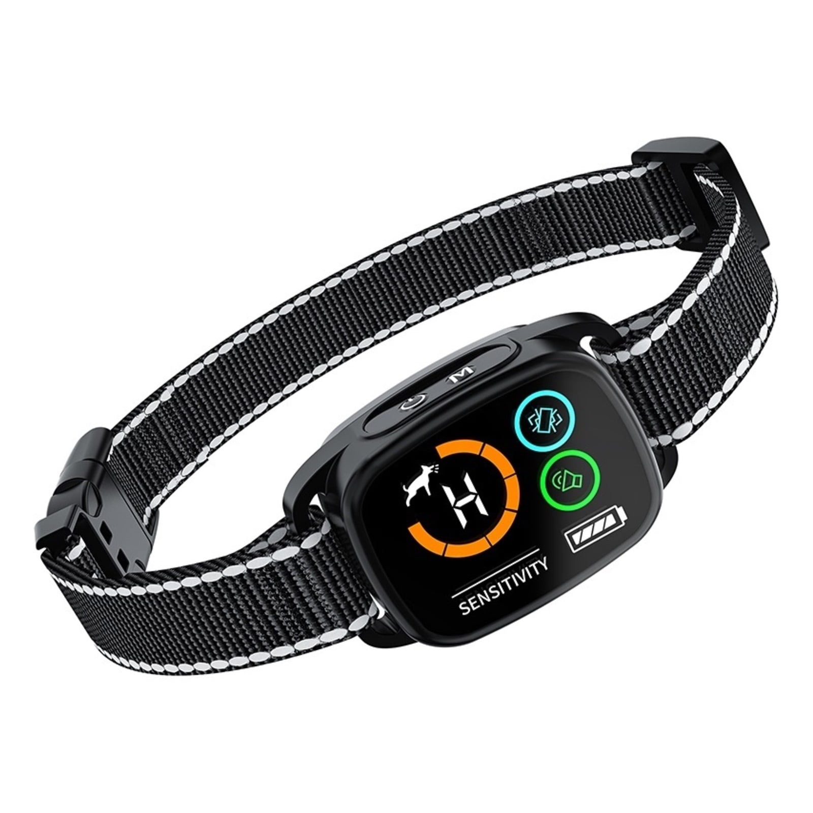 Smart Automatic Dog Bark Collar with LED Color Display Dual Motor Vibration Kit