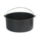 thumbnail image 1 of 1 cesta para tartas, accesorio para freidora de aire, utensilio de cocina para hornear, molde para tartas y postres (negro, 20 cm), 1 of 5