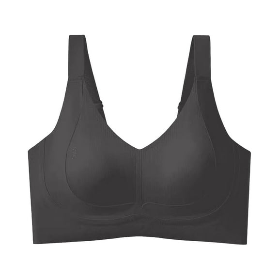 yunLCZ Push Up Everyday Bras Bras For Women Full Coverage No Underwire Plus Size Bras Wirefree Comfort Breathable Everyday Bras Bras for Women Black L