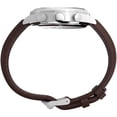 thumbnail image 4 of Timex Mens Waterbury Chronograph 42mm Watch - Brown Strap Blue Dial Stainless Steel Case, 4 of 9