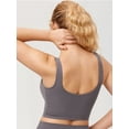 thumbnail image 4 of Women's Nursing Bras Longline Sports Breastfeeding V Neck Sleeveless Crop Tank Top with Built in Bra, 4 of 6