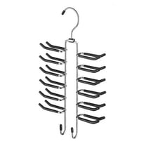 Whitmor Swivel Tie Hanger W/Belt Hooks Chrome/Black