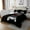Black White, variant on Erosebridal Parachute Coverlet Set King, Extreme sports Bedding Set, Boys Adults, 3-Piece