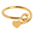 thumbnail image 3 of Xihbxyly Anillos de Inicial de Oro, Anillo Apilable con Letra Abierta, Joyería Ajustable con Alfabeto, Regalos Personalizados Únicos, Accesorio de Moda para Mujer, Perfecto para Mamá o Novia., 3 of 3