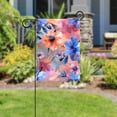 thumbnail image 5 of Flowers with Pink Blue and Orange Decorative Garden Flag for All Seasons, 12 x 18 Inch Small Vertical Double Sided Outside Decoration for Yard Farmhouse, 5 of 6