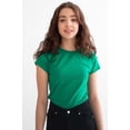 thumbnail image 2 of Ragstock Kelly Green Cropped Tee, 2 of 4