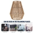 thumbnail image 2 of OULII Boho Lamp Shade Rattan Pendant Lampshade Light Diffusion 1Pcs for Homestays, 2 of 8