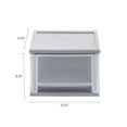 thumbnail image 5 of 17.1pk 5qt Stacking Drawer: Plastic Storage, Stackable Utility, Clear & Gray, Universal Placement, 1 Drawer, 5 of 8