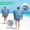 thumbnail image 5 of Waleaf Folding Tall Backpack Beach Chair,Camping Chairs for Adults,High Back Flat Beach Chairs with Headrest,Towel Bar,Cooler Bag,Storage Bag,Cup Holder,Phone Holder, 5 of 8