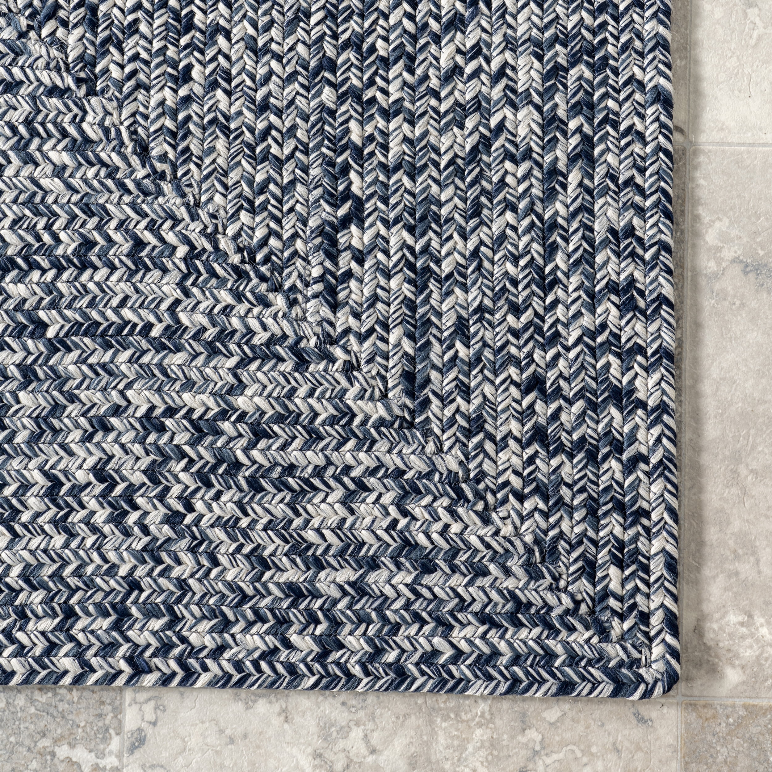 nuLOOM Wynn Braided Indoor/Outdoor Area Rug, 12' x 18', Light Blue