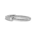 thumbnail image 5 of 14K White Gold Stretch Diamond Band Comfort Ring (.25 ct) 4-Prong Setting, 5 of 5