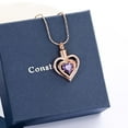 thumbnail image 4 of Crystal Heart Memorial Cremation Jewelry for Ashes Urn Necklace Lockets for Cat Ashes Holder Keepsake Pendent for Ashes and Chain, 4 of 7