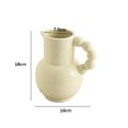 thumbnail image 3 of Jarrón de leche de cerámica elegante, adornos de jarrón, jarrones de escritorio, decoración de estante (A) Libre de BPA, 3 of 9