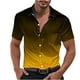 thumbnail image 2 of Blusa y camisa de manga corta con cuello vuelto para hombre, estilo casual, con personalidad, para fiestas de baile, color liso, con solapa y botones, a la moda, blusa de manga corta para hombre, 2 of 8