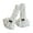 White black knot, variant on Sun Protections Arm Sleeves Trendy Long Fingerless Gloves Lolitas Layered Ruffle Lace Arm Sleeves for Halloween Cosplay