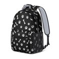thumbnail image 2 of Dog Paw Print and Bones Backpack for School, Cute School Bag with Adjustable Shoulder Straps and Padded Back, 15.3"x11"x6.7", 2 of 5