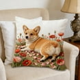 thumbnail image 1 of Short Lint Pillow Cover 18In 3D Embroidery Decor Case Design Organizer For Charming Printed Pattern Soft Comfortable Hold Couch Decor Multi Scene Use Bedroom Living Room Home Decor Pillowcases, 1 of 6