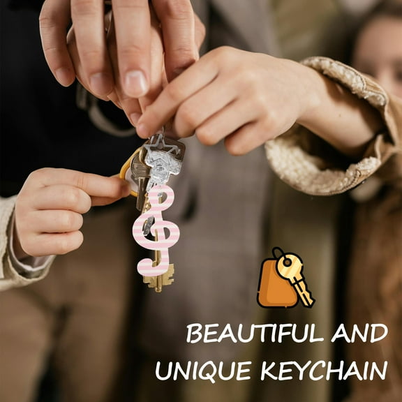 OUNONA 4Pcs Metal Music Note Keychains Star Pendant Teacher Appreciation Party Favors