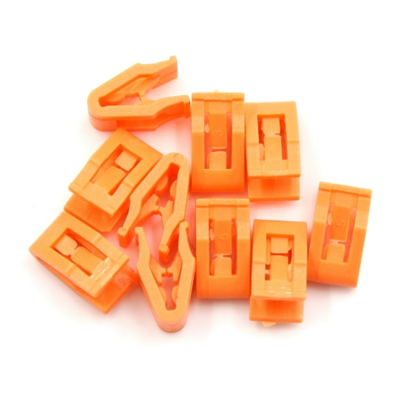 10pcs Orange Car Console Retainers Auto Dashboard Instrument Trim Clip Fastener
