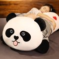 thumbnail image 3 of Juguete de peluche de Panda divertido y vívido con hojas de bambú, juguetes de peluche, Animal de dibujos animados suave, muñeco colgante de Panda blanco y negro, regalos para niños, 3 of 5