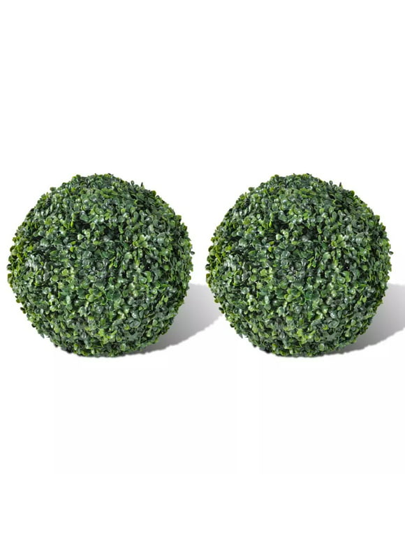 Dcenta Boxwood Ball Artificial Topiary Ball 10.6" 2 pcs
