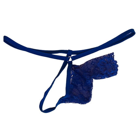 Yuhangmm Men s Solid Color Sexy Underwear Lace Hollow Underwear Thong Negligee Lingerie Sexy