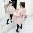thumbnail image 6 of 2020 Winter Girls Warm Coat Fahion Solid Thicking Long Baby Girl Jackets Parka Kids Outerwear Clothes for 3-12 Years old, 6 of 6