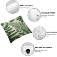 thumbnail image 4 of BANET  Leaves Herbs Throw Pillow Cover Vintage Floral Botanical Seeded Eucalyptus Fern Maidenhair Pillow Case Pillowcase for Bedroom, Living Room, Cushion Sofa Standard Green 20x20in, 4 of 5