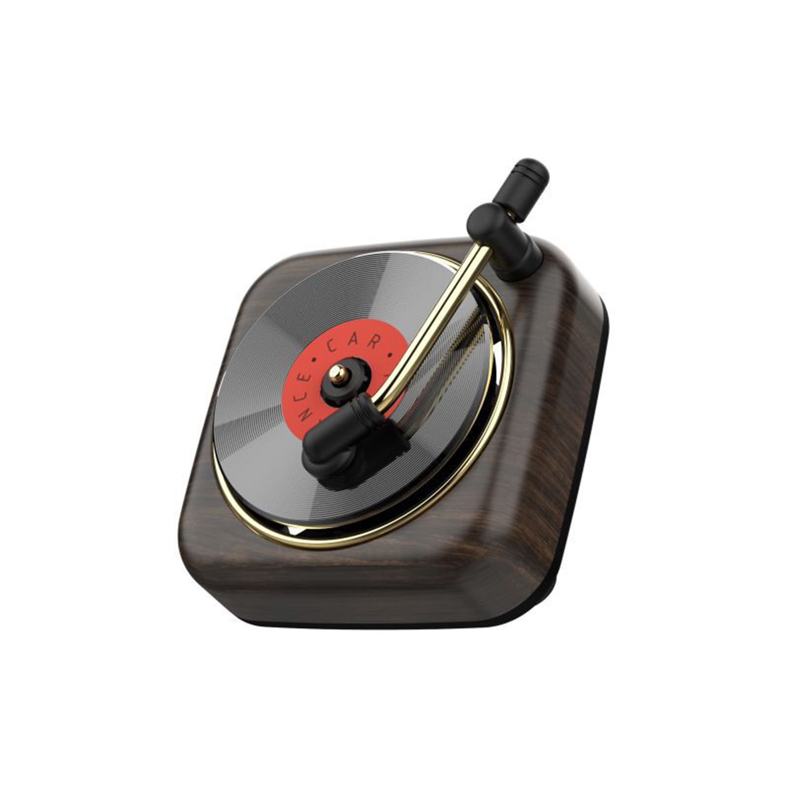 Fufafayo Phonograph Record Player Car Perfume Vent Clip, Retro Car Air Freshener Diffuser, Decorative Ornaments for Car Air Conditioner , Aromatherapy Decor for Dashboard