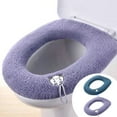 thumbnail image 1 of Fiudx Cojín para Asiento de Inodoro, Suave y Cómodo Forro Polar, Lavable y Reutilizable, Apto para La Mayoría de Asientos con Forma de O, Acogedor Accesorio de Baño, Cálido Durante Todo El Año, 35 Cm, 1 of 7